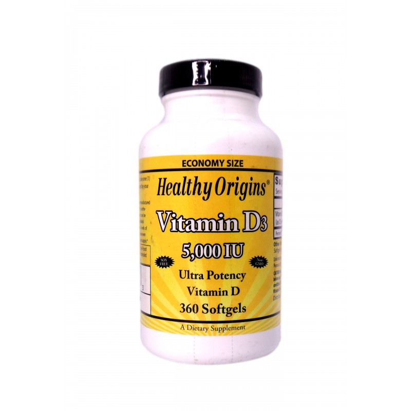 Vitamin D3 5000 IU (360 softgels)