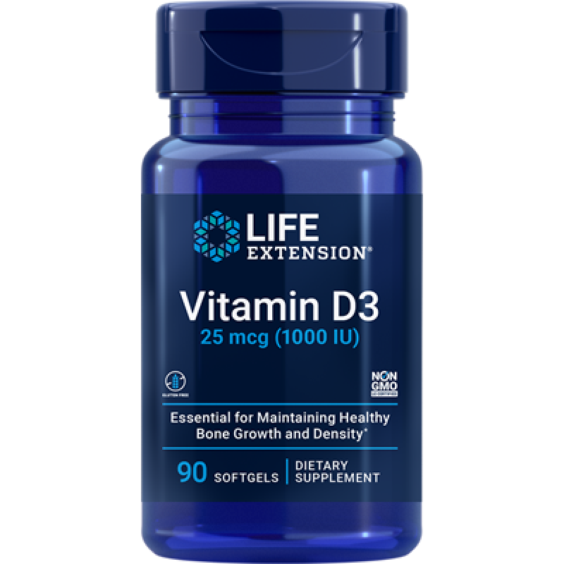 Vitamin D3 1000 IU (90 softgel)