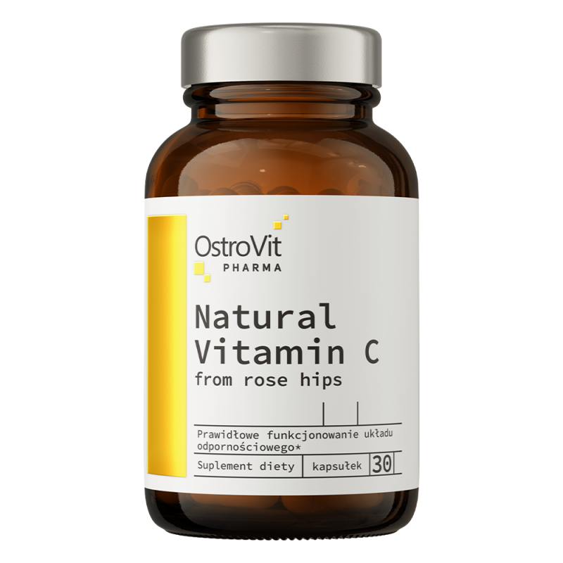 Natural Vitamin C from Rose Hips (30 caps)