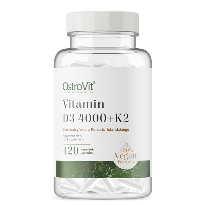 Vitamin D3 4000 + K2 (120 caps)