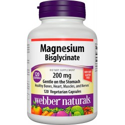 Magnesium Bisglycinate 200mg (120 caps)