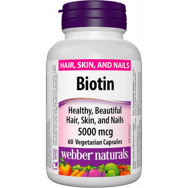 Biotin 5000mcg (60 caps)