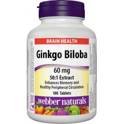 Ginkgo Biloba 60mg (180 tablets)