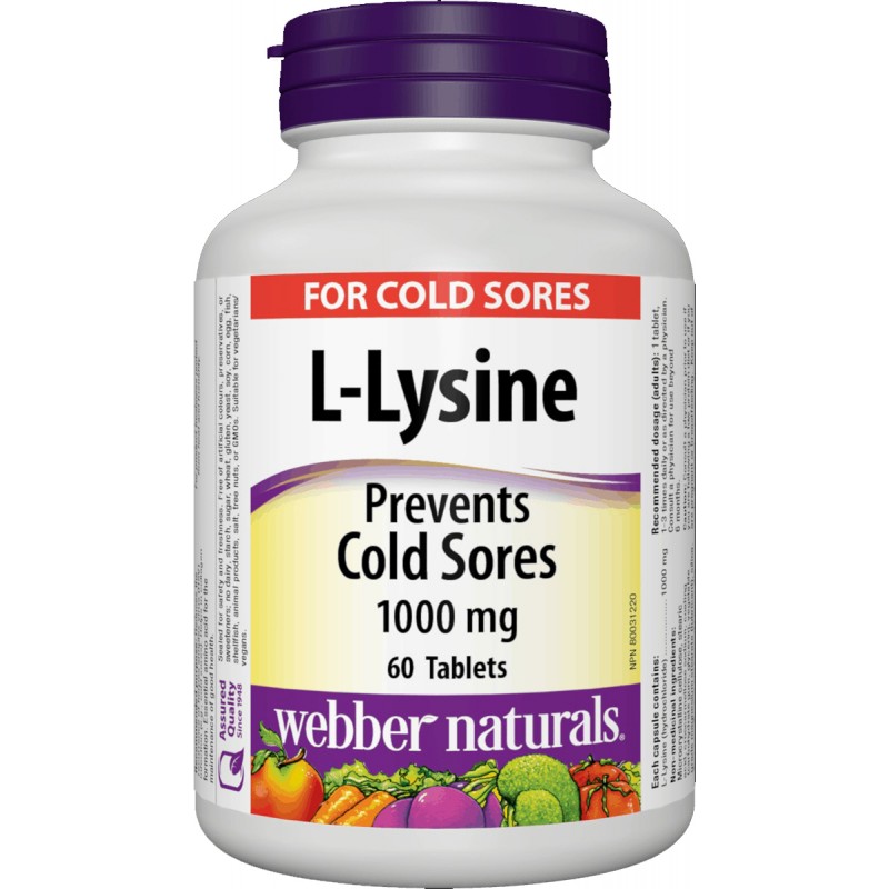 L-Lysine 1000mg (60 tabs)
