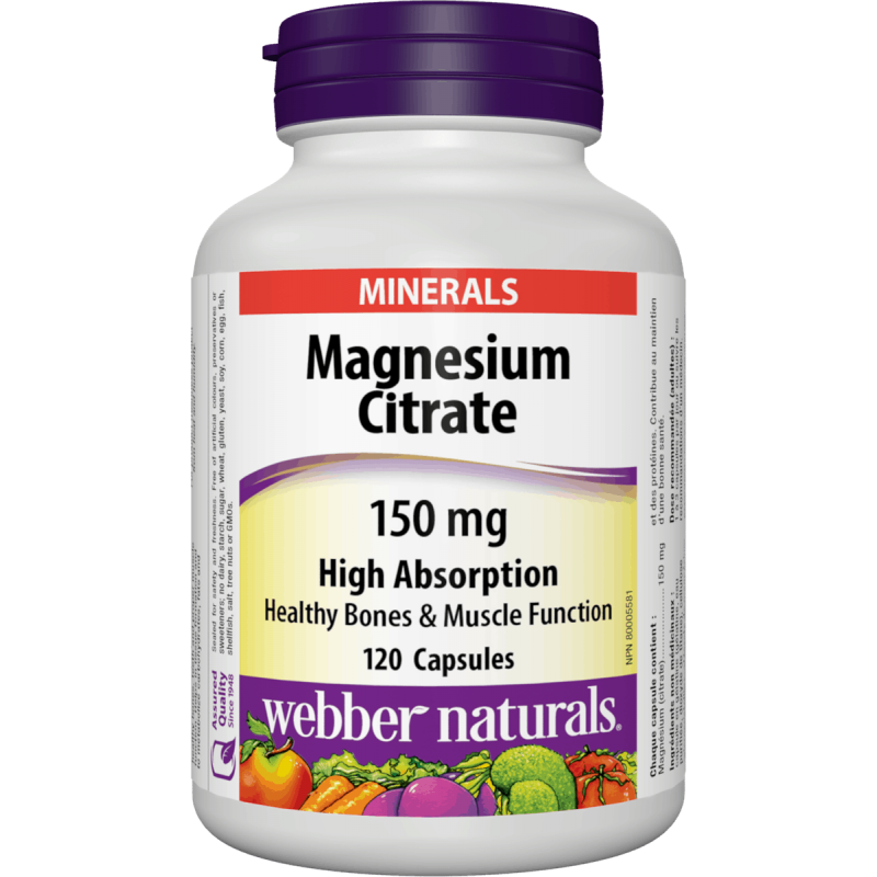 Magnesium Citrate 150mg (120 caps)