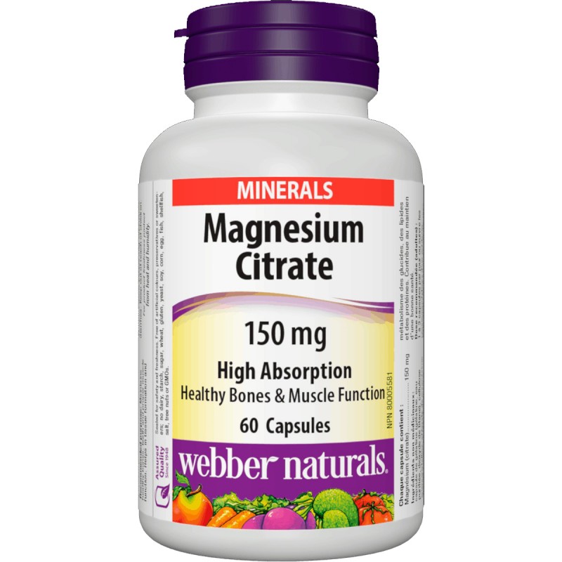 Magnesium Citrate 150mg (60 caps)