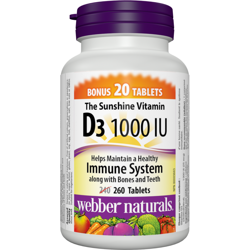 Vitamin D3 1000 IU (260 tabs)