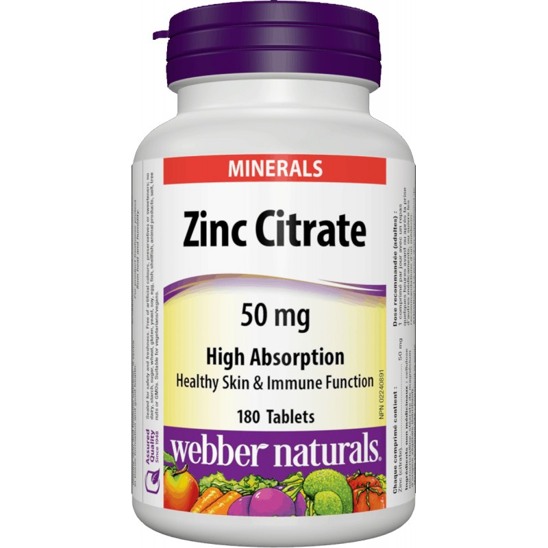 Zinc Citrate 50mg (180 tablets)