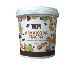 Біос - Арахисовая паста ТОМ с кусочками шоколада (500 g)