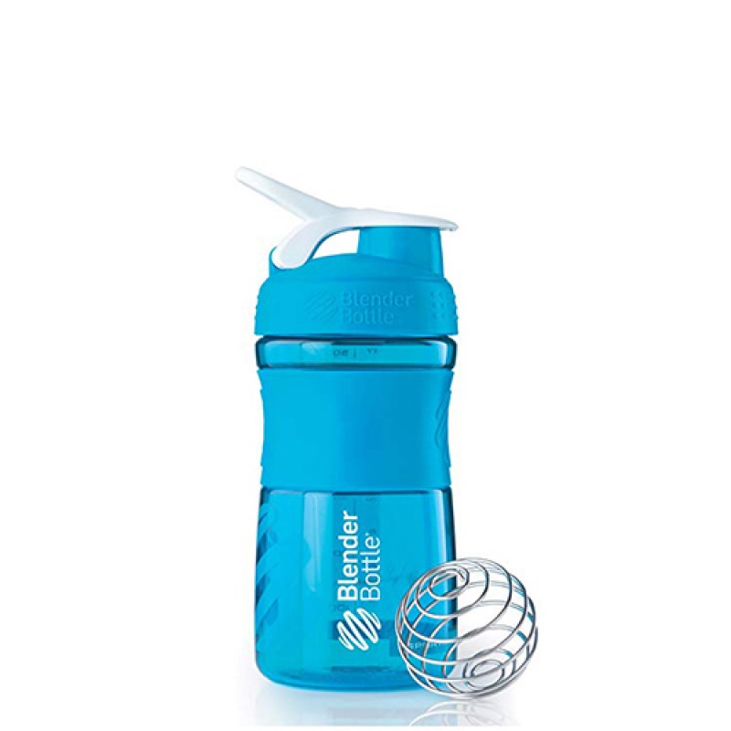Blender Bottle - Шейкер Sportmixer aqua/white (20 oz)