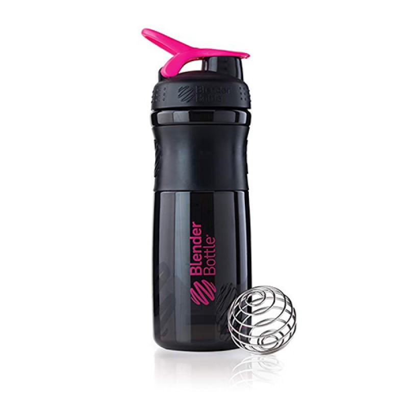 Blender Bottle - Шейкер Sportmixer black/pink (28 oz)
