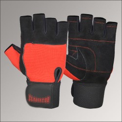 GLADIATOR - Mens Gloves GL-106С Black/red (L) (пара)