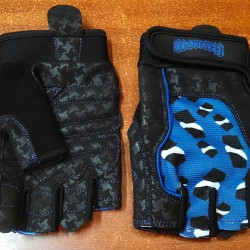 Womens Gloves GL-154C Black/blue (L) (пара)