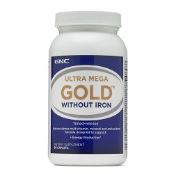 GNC - Ultra Mega Gold without Iron timed reliase (90 caplets)
