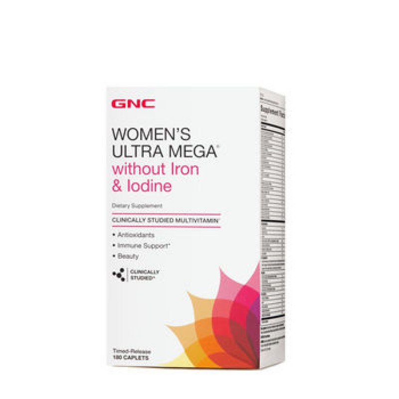 GNC - WOMENS Ultra Mega Without Iron & Iodine (180 caplets)