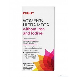 GNC - WOMENS Ultra Mega Without Iron & Iodine (90 caplets)