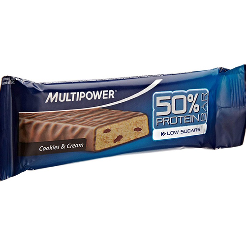 Multipower - 50% Protein Bar Cookies and Cream (50 g)