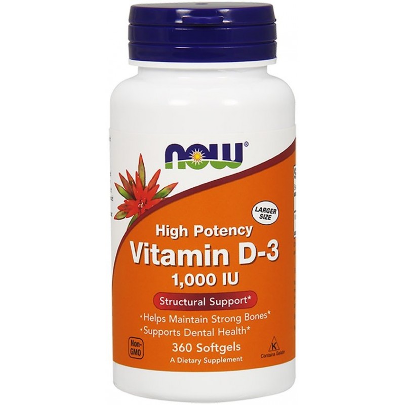 Vitamin D-3 1000 IU (360 softgels)
