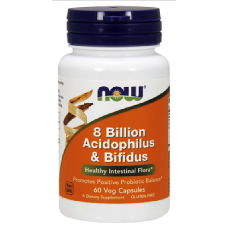 NOW - 8 Billion Acidophilus & Bifidus (60 caps)