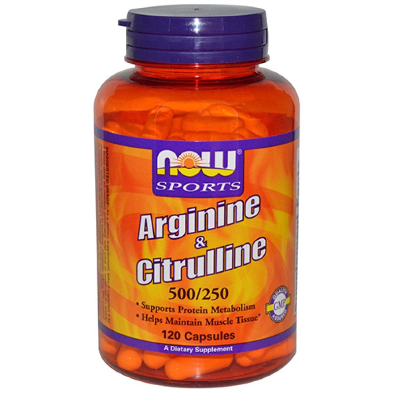 NOW - Arginine & Citrulline 500/250 (120 caps)