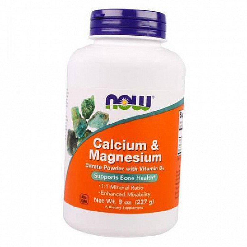 NOW - Calcium & Magnesium Citrate Powder (227 g)