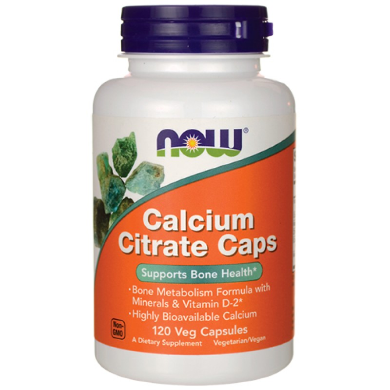 NOW - Calcium  Citrate Caps (120 caps)