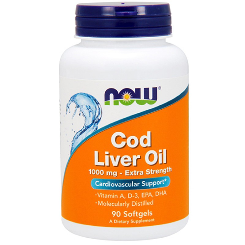 NOW - Cod Liver Oil 1000mg (90 softgel)