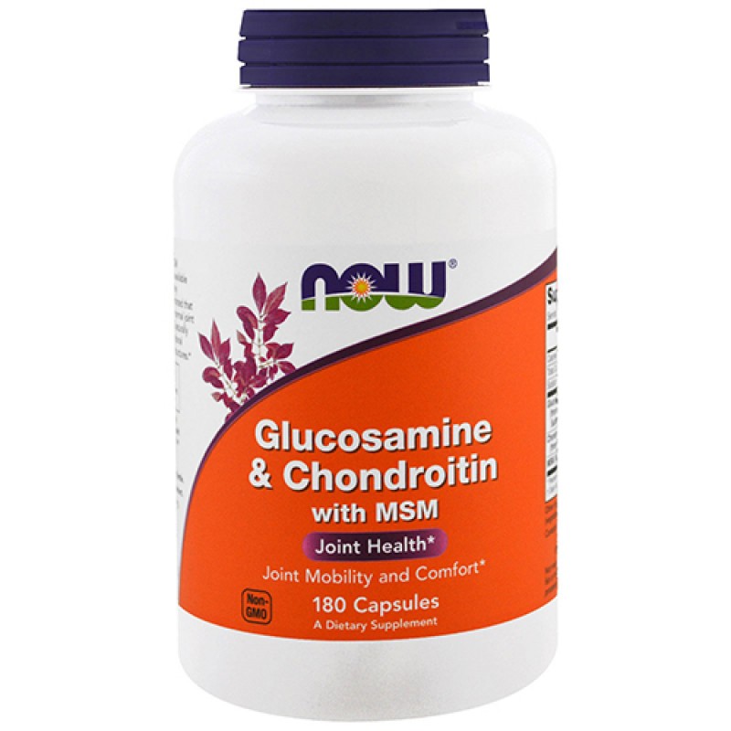NOW - Glucosamine&Chondroitin,MSM (180 caps)
