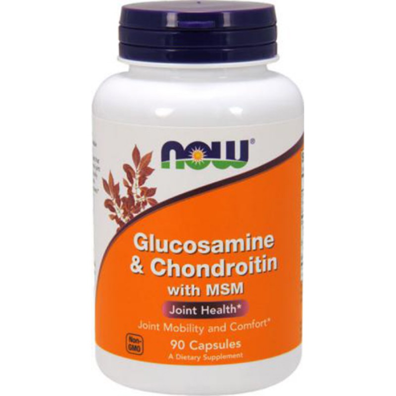 NOW - Glucosamine & Chondroitin, MSM (90 caps)