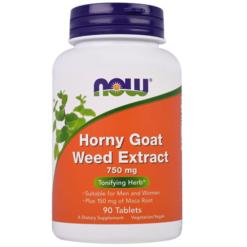 NOW - Horny Goat Weed 750mg (90 tabs)
