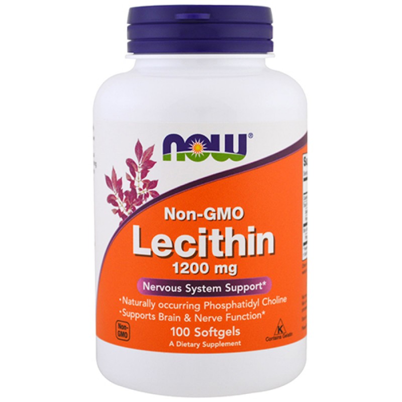 NOW - Lecithin 1200mg (100 softgels)