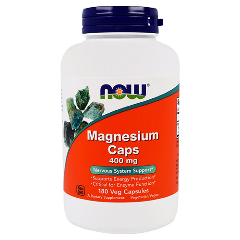 NOW - Magnesium Caps 400mg (180 caps)