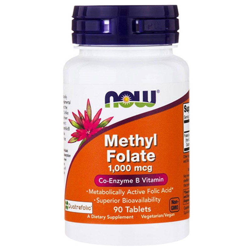 NOW - Methyl Folate 1000mcg (90 tabs)