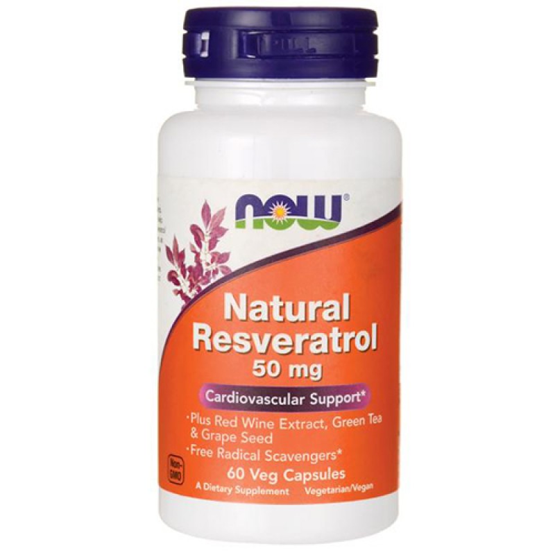 NOW - Natural Resveratrol 50mg (60 caps)