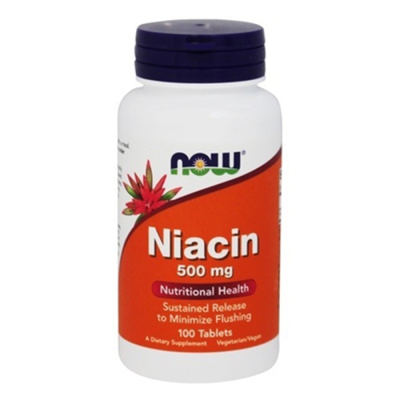 NOW - Niacin 500mg t.r. (100 tabs)
