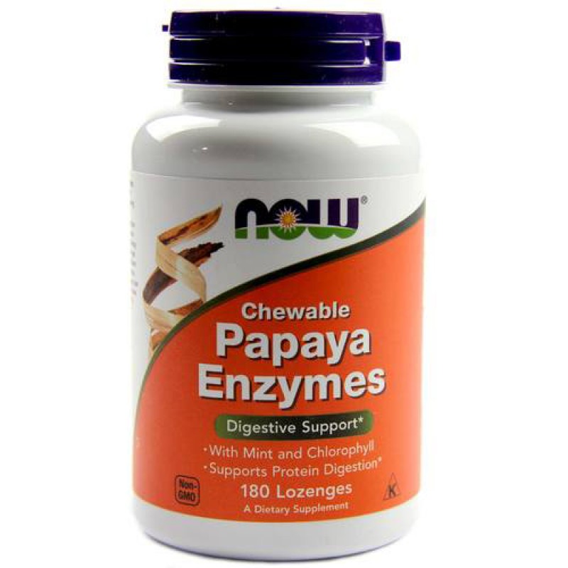 NOW - Papaya Enzymes (180 lozenges)