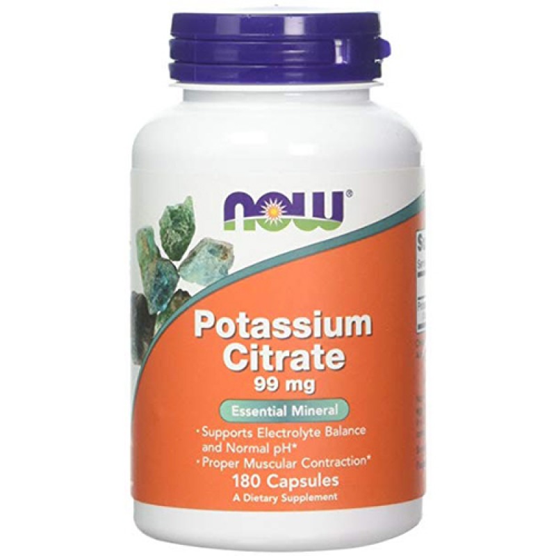 NOW - Potassium Citrate 99mg (180 caps)