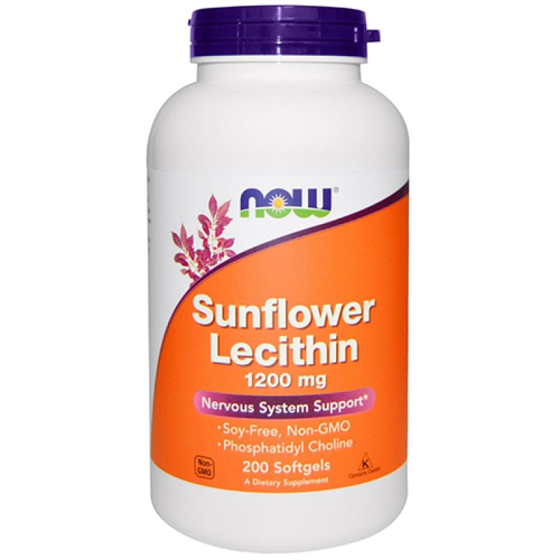 NOW - Sunflower Lecithin 1200mg (200 softgels)
