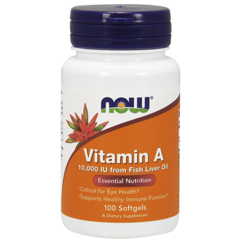 NOW - Vitamin A 10000IU (100 softgels)