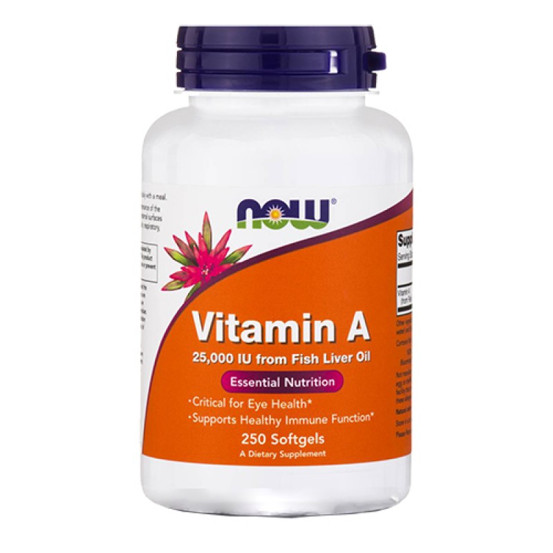 NOW - Vitamin A 25000IU (250 softgels)