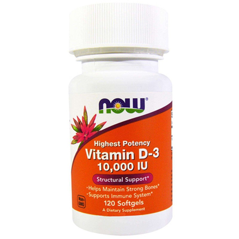 NOW - Vitamin D-3 10000 IU (120 softgel)