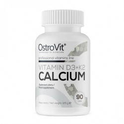 Vitamin D3 + K2 + Calcium (90 tabs)