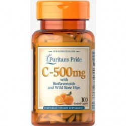 C-500 with Bioflavonoids & Rose Hips (100 caplets)