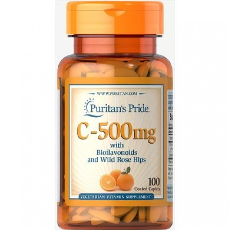 C-500 with Bioflavonoids & Rose Hips (100 caplets)