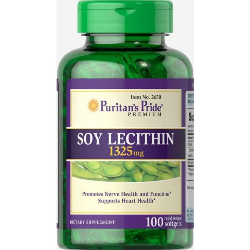 Soy Lecithin 1325mg (100 softgels)