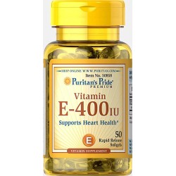 Vitamin E 180mg 400 IU (50 softgels)