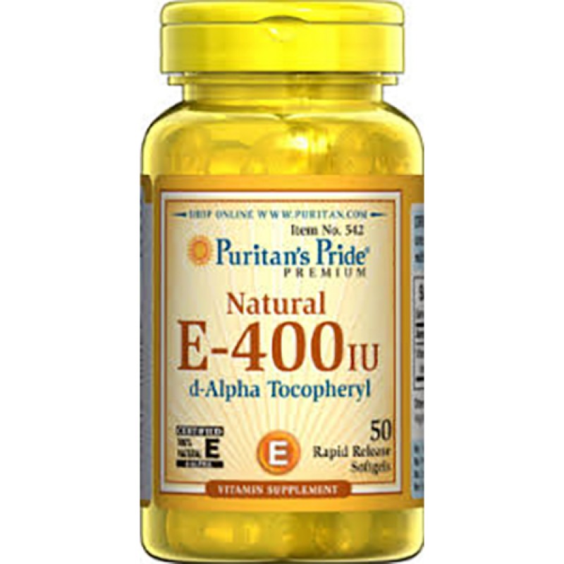 Puritans Pride - Natural E-400 (50 softgels)
