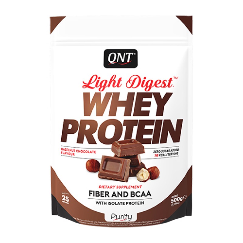 QNT - Light Digest Whey Protein Hazelnut Chocolate (500 g)