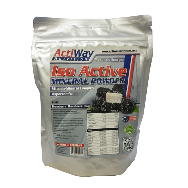 ACTIWAY - Iso Mineral Powder Brombeere (600 g)