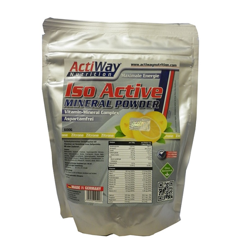 ACTIWAY - Iso Mineral Powder Citrus (600 g)
